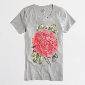 J Crew Peony Collector Tee shirt T